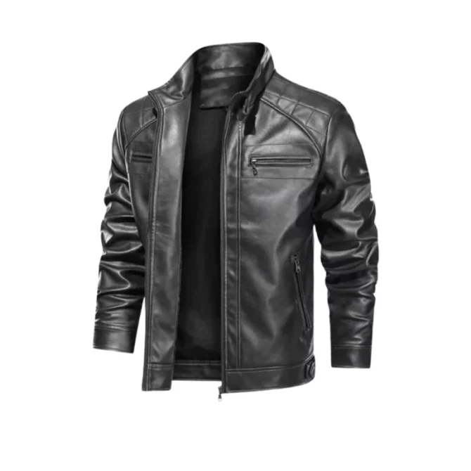 Men Black Diamond Jacket - Image 3